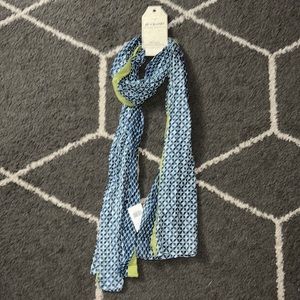 Life Is Beautiful Handmade With Love Blue & Green Scarf NWT